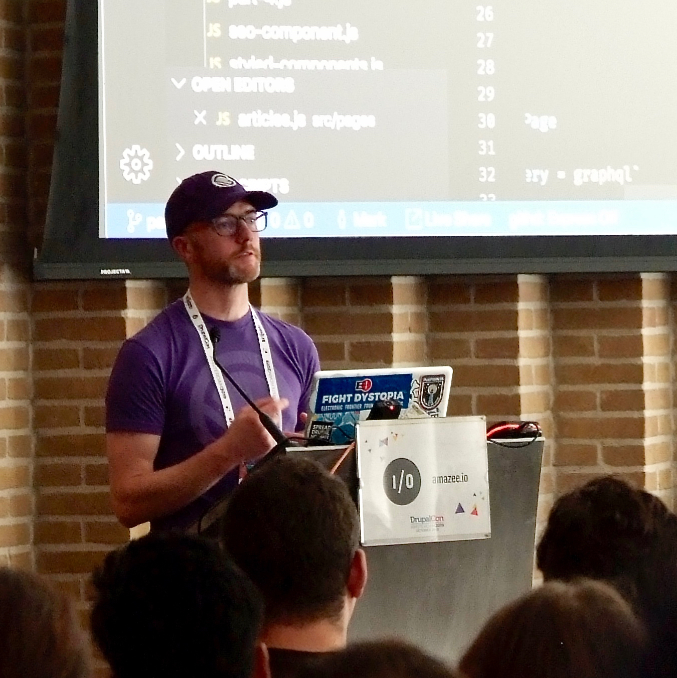 Mark Conroy presenting at a conference